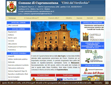 Tablet Screenshot of comune.cupramontana.an.it